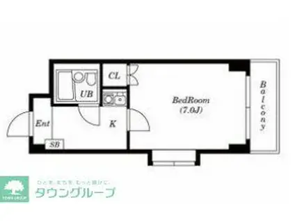 サンヒルズ上大岡A棟(1K/3階)の間取り写真