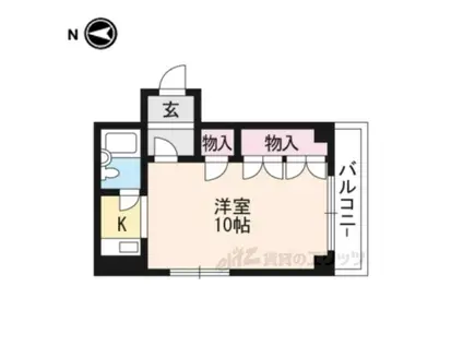 第2正美堂ビル(1K/8階)の間取り写真