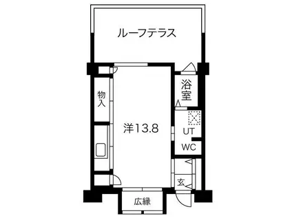 シティコート目黒3号棟 3(1K/6階)の間取り写真