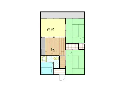 ハイツエンジェル(3DK/3階)の間取り写真