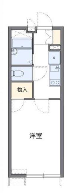 レオパレスジードルンク(1K/2階)の間取り写真