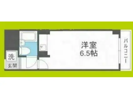 ミフネセントラルベア東三国(ワンルーム/10階)の間取り写真