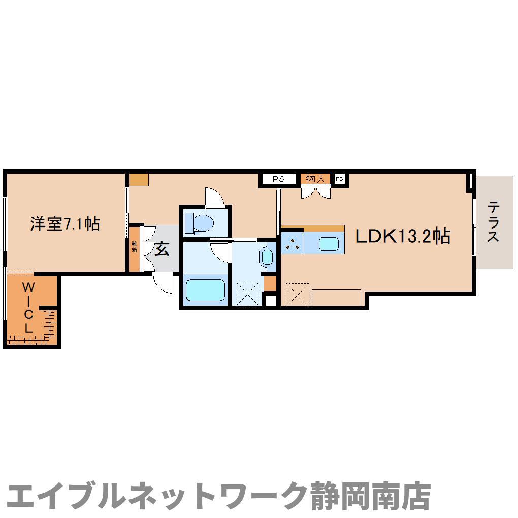 FOREST GARDEN(1LDK/1階)の間取り写真