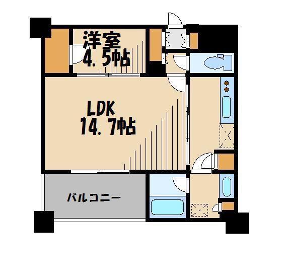 パークキューブ西ヶ原ステージ(1LDK/1階)の間取り写真