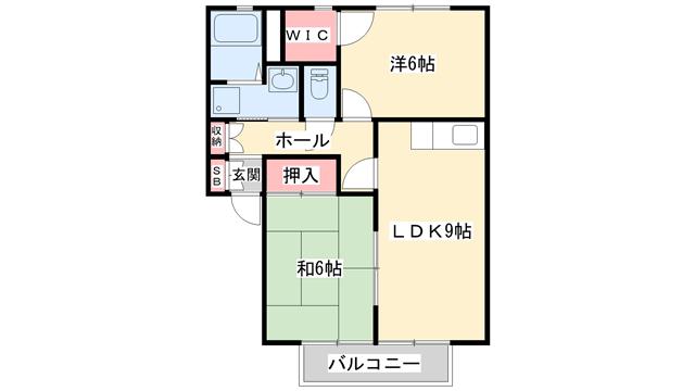 コウジィーコートK(2LDK/1階)の間取り写真