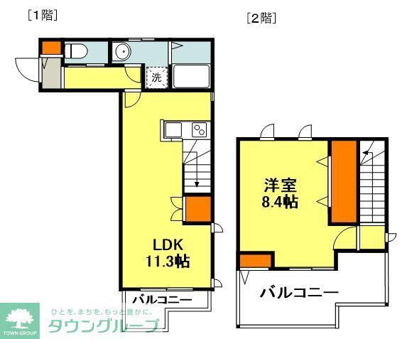 グランメゾン綱島(1LDK/4階)の間取り写真