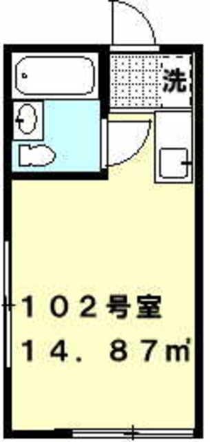 辻コーポ(ワンルーム/1階)の間取り写真