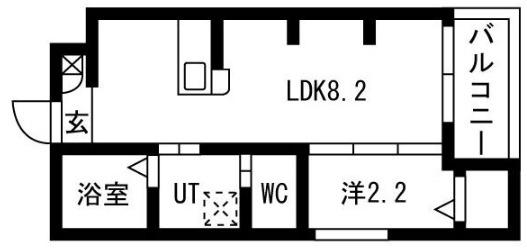 杭瀬寺島シーエム・ドゥ(1LDK/1階)の間取り写真