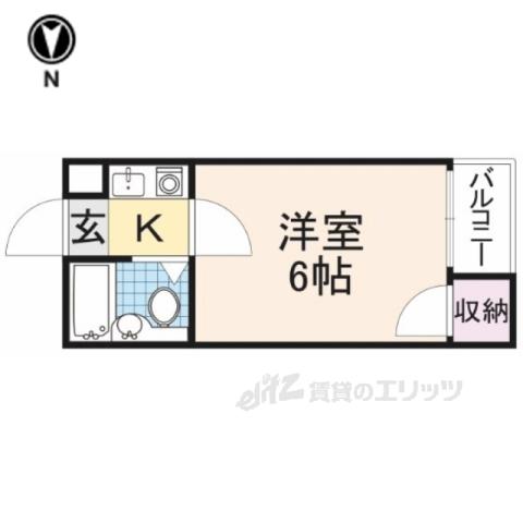 リードマンション(1K/3階)の間取り写真