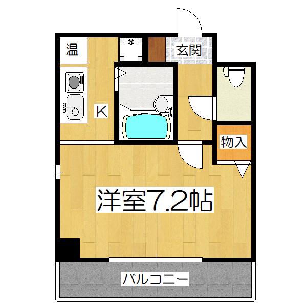ARBLEII(1K/3階)の間取り写真