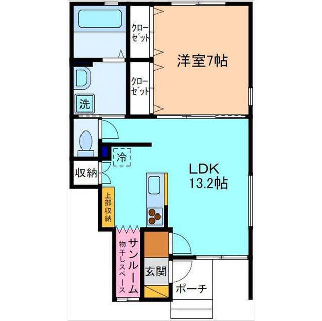 ミニョン(1LDK/1階)の間取り写真