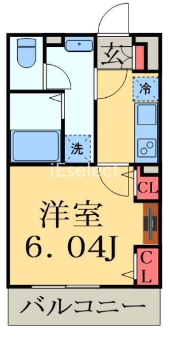 グレイス幕張2(1K/3階)の間取り写真