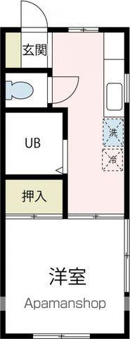 ハイツカオリII(1K/1階)の間取り写真