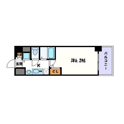 プレサンス名古屋STATIONビジュ(1K/5階)の間取り写真