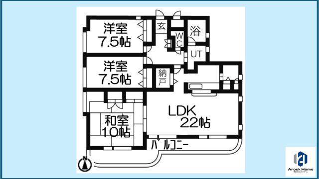 ミオパエーゼ八事(3SLDK/2階)の間取り写真