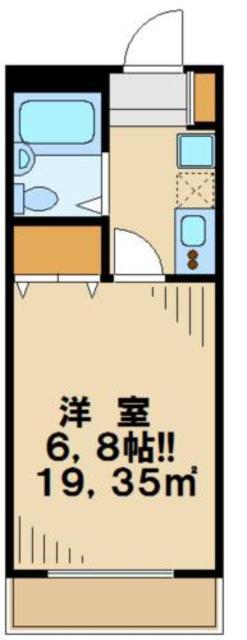 アネックス93(1K/2階)の間取り写真
