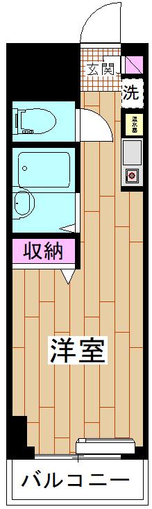 パークヒル舎人(ワンルーム/3階)の間取り写真