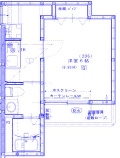 ウエストガーデン桶川(1K/3階)の間取り写真