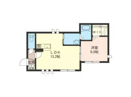 ファミリア ノール(1LDK/1階)の間取り写真