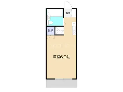 グリーンペアパレス(ワンルーム/1階)の間取り写真