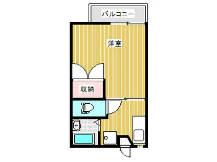 フィオリーナ(1K/2階)の間取り写真