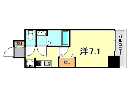 フレシール昭和通(1K/12階)の間取り写真