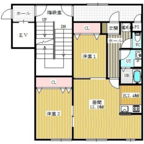 NEXTIII(2LDK/2階)の間取り写真