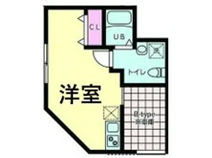 K21 BASESUGINAMI(ワンルーム/1階)の間取り写真