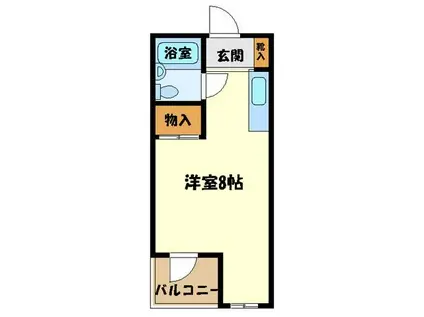 マンションM&T(ワンルーム/1階)の間取り写真