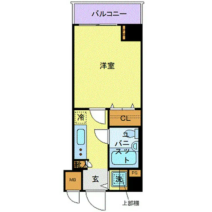 アヴァンティーク東銀座 7階階 間取り
