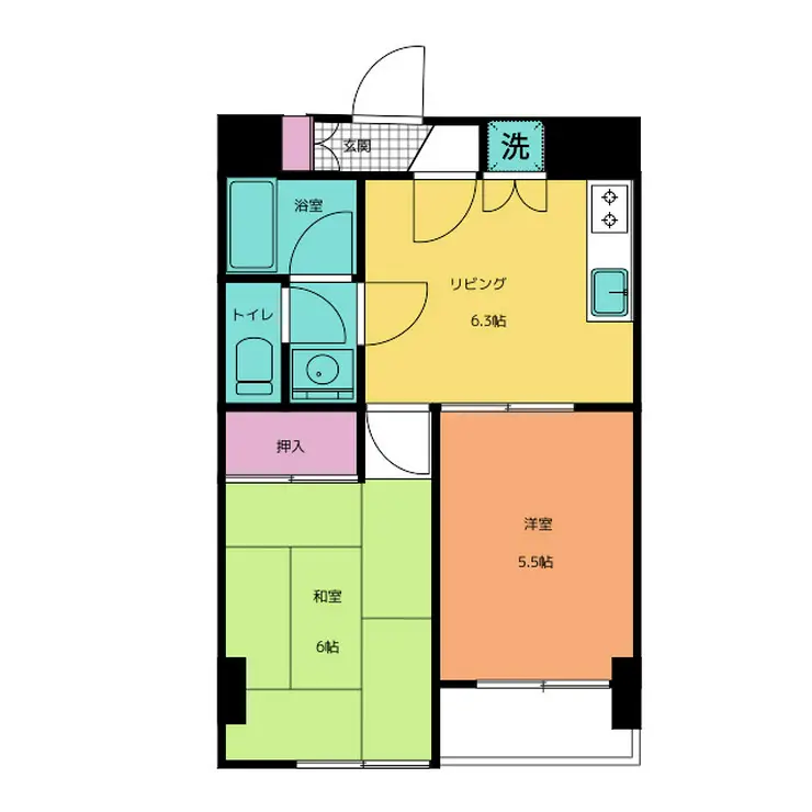 藤和東池袋コープ 8階階 間取り