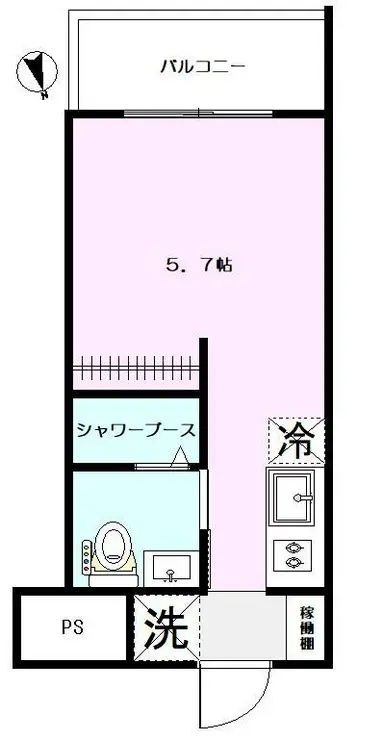 クリオ大口壱番館 2階階 間取り
