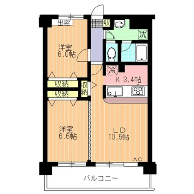 メルヴェーユ調布 2階階 間取り