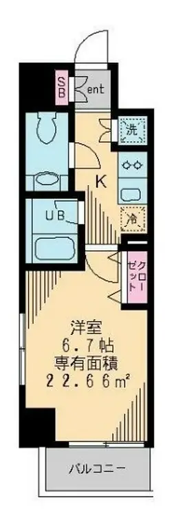 プリマヴェーラ北千住 4階階 間取り