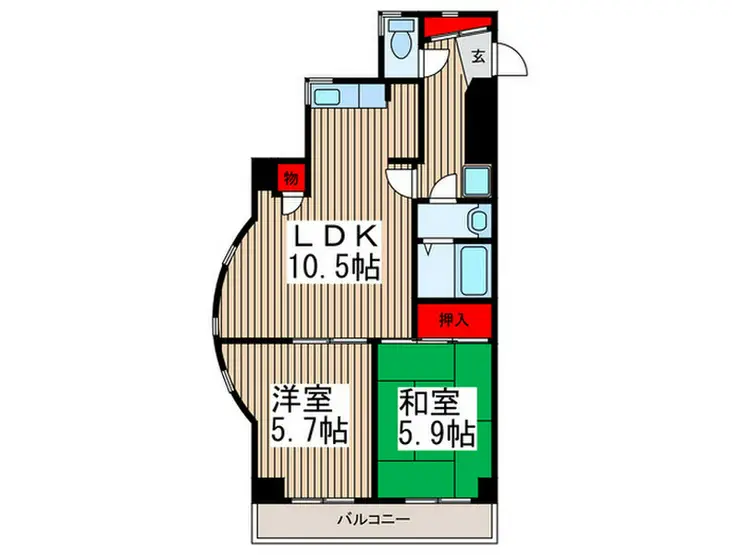グランディオスTN 3階階 間取り