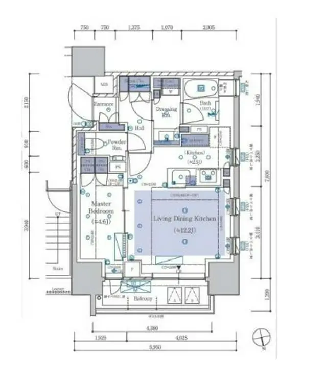 パークホームズ本郷三丁目 8階階 間取り