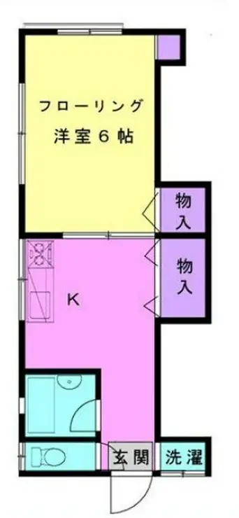 白百合荘 2階階 間取り