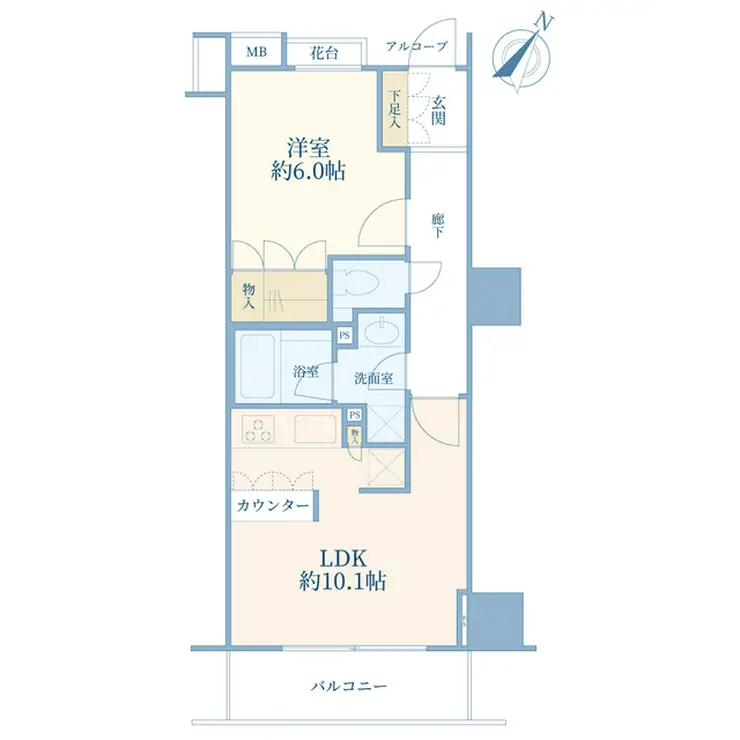グランスイート日本橋人形町 2階階 間取り