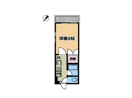 CORDONA8(1K/1階)の間取り写真