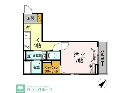 MAISON SERENA(1K/3階)の間取り写真