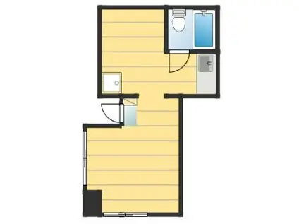 共同ながさき(ワンルーム/1階)の間取り写真