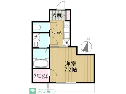 文京区本郷4丁目計画(1K/2階)の間取り写真