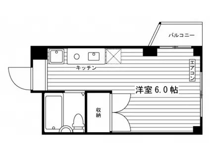 オリーブ桑田(ワンルーム/1階)の間取り写真