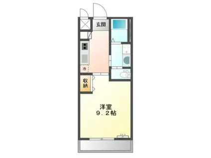 パストラル・ディモーラ(1K/2階)の間取り写真