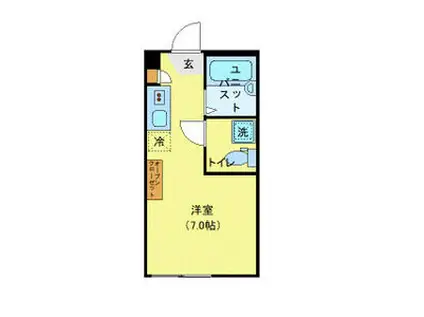 AZEST-RENT上石神井I(ワンルーム/1階)の間取り写真