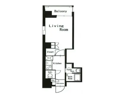 エスポワール赤坂(1K/3階)の間取り写真