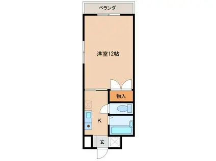 エクレールNRE(1K/1階)の間取り写真