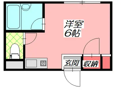 ビルシャナ豊秀II(ワンルーム/3階)の間取り写真