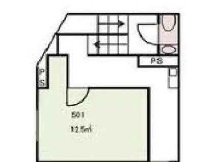 テラッツァコクド後楽園(ワンルーム/5階)の間取り写真