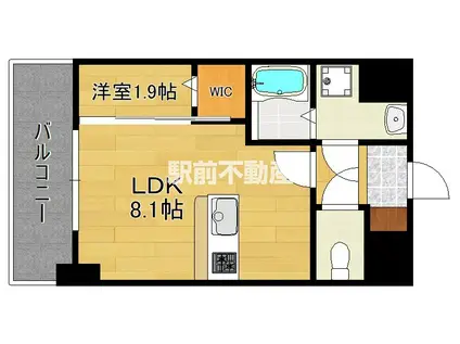 YAKUIN 037 RESIDENCE(1LDK/4階)の間取り写真